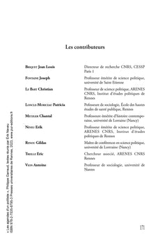 Les agendas d'un politiste