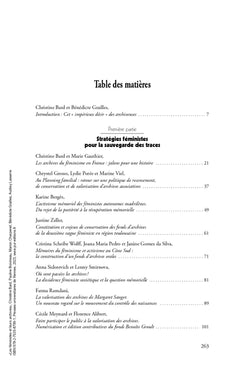 Les féministes et leurs archives