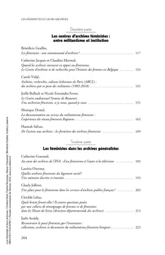 Les féministes et leurs archives
