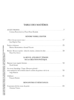 Les revues de poésie à l'épreuve du monde contemporain