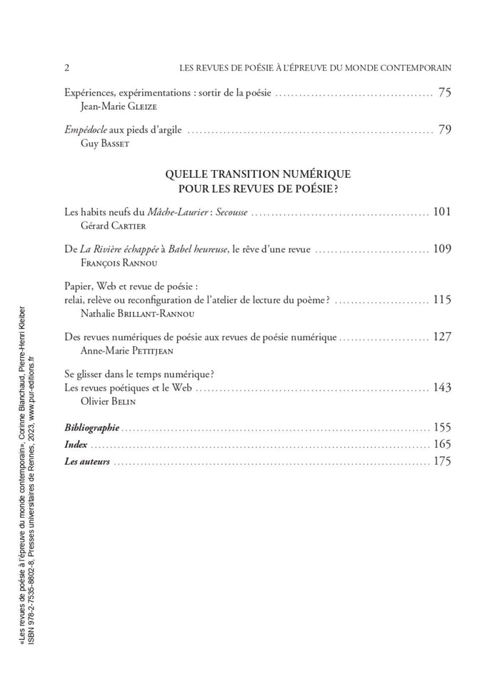 Les revues de poésie à l'épreuve du monde contemporain