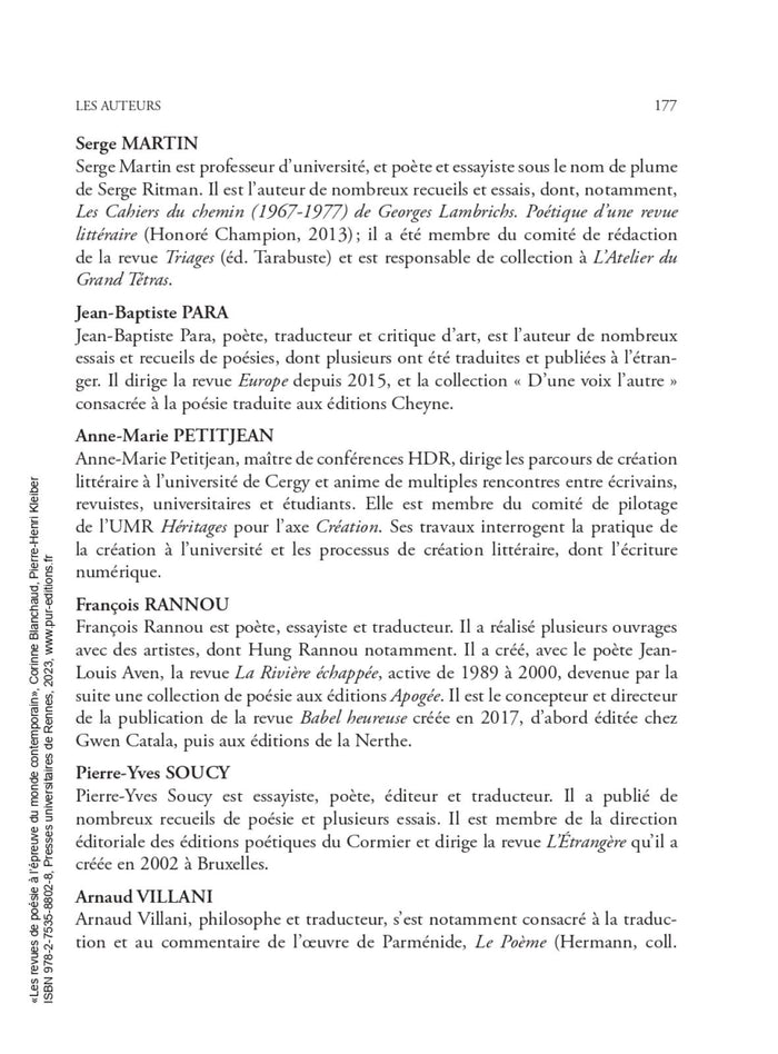 Les revues de poésie à l'épreuve du monde contemporain