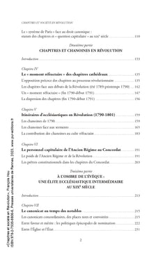 Chapitres et société en Révolution
