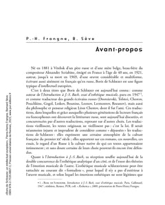 Boris de Schloezer, un intellectuel européen