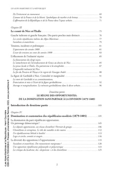 Les Alpes-Maritimes et la République