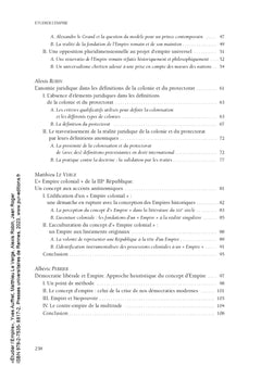 Étudier l'Empire