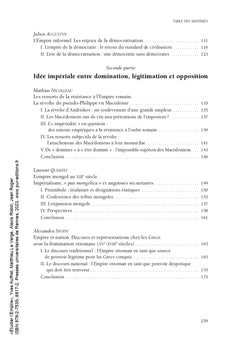 Étudier l'Empire