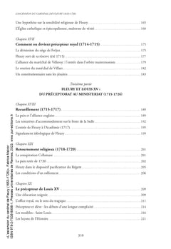 L'ascension du cardinal de Fleury