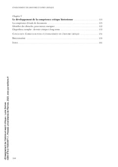 Enseignement de l'histoire et esprit critique