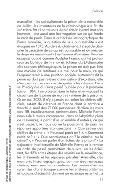 Punir et comprendre