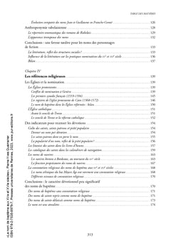 Le nom de baptême aux XVe et XVIe siècles