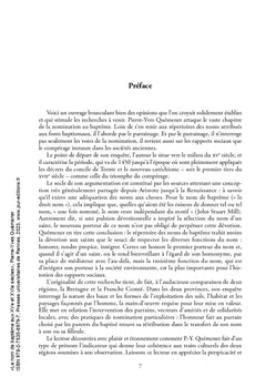 Le nom de baptême aux XVe et XVIe siècles
