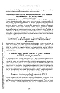 L'engagisme dans les colonies européennes