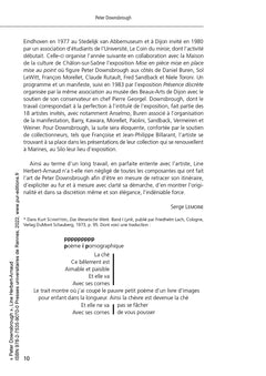 Peter Downsbrough: Le lieu et l'espace d'une oeuvre