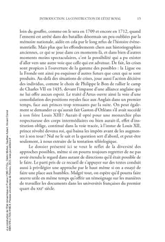 La construction de l'état monarchique en France