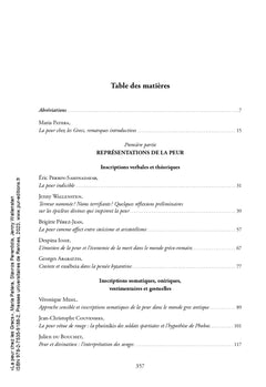 La peur chez les Grecs