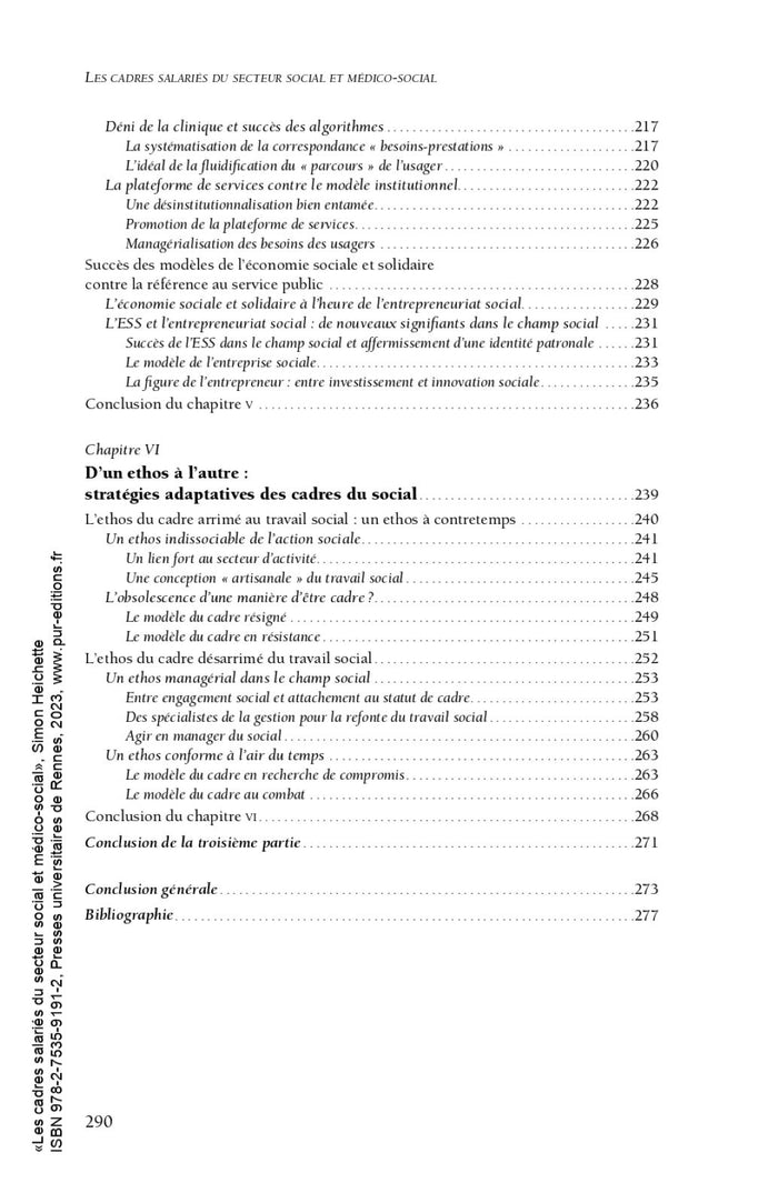 Les cadres salariés du secteur social et médico-social
