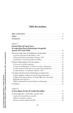 Le schisme franco-britannique