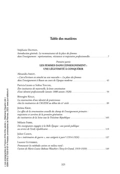 Les enseignantes en France : Sexe, genre et identités (XVIe-XXe siècle)