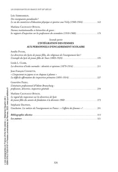 Les enseignantes en France : Sexe, genre et identités (XVIe-XXe siècle)