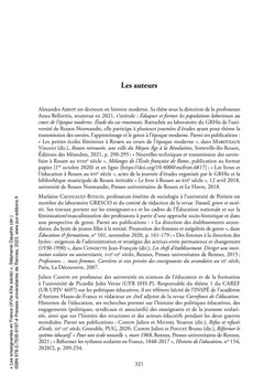 Les enseignantes en France : Sexe, genre et identités (XVIe-XXe siècle)