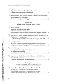 De la réserve intégrale à la nature ordinaire