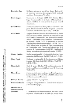 De la réserve intégrale à la nature ordinaire