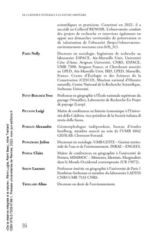 De la réserve intégrale à la nature ordinaire