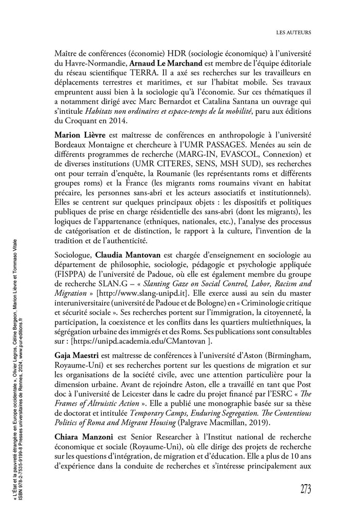 L'État et la pauvreté étrangère en Europe occidentale