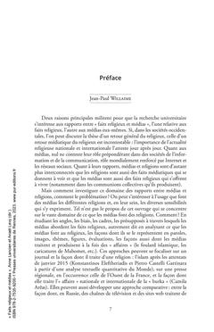 Faits religieux et médias