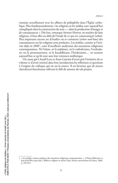 Faits religieux et médias