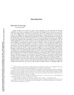 Le procès de canonisation de Charles de Blois, duc de Bretagne