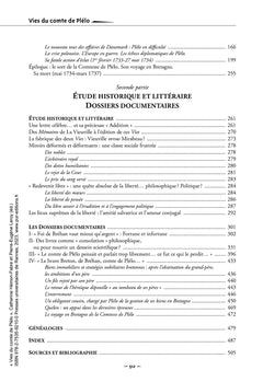 Vies du comte de Plélo