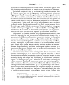 Transparence/Transparaître