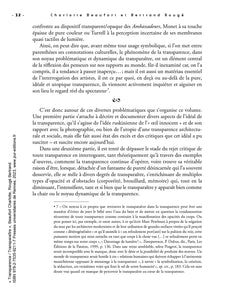 Transparence/Transparaître