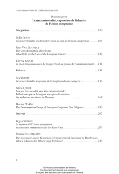 L'Union européenne et l'extraterritorialité