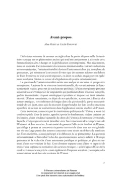 L'Union européenne et l'extraterritorialité