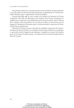 L'Union européenne et l'extraterritorialité