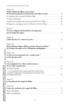 Langue des signes et malaise du sujet