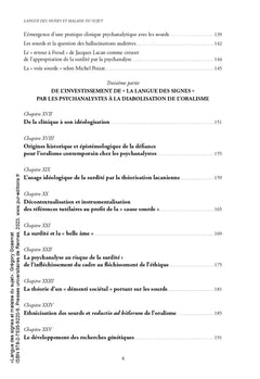 Langue des signes et malaise du sujet