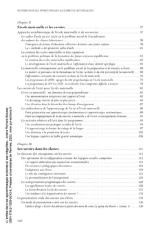 L'entrée dans les apprentissages scolaires et ses inégalités