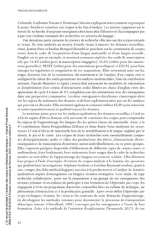 Du Recueil de données à l'analyse des corpus en didactique des langues