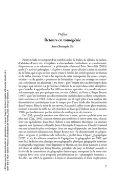 Penser avec les discontinuités en géographie