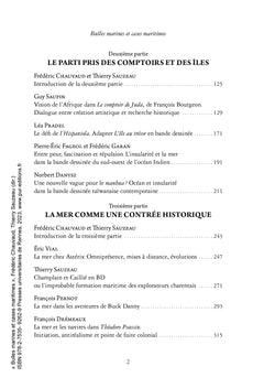 Bulles marines et cases maritimes