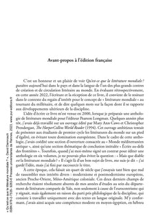 Qu'est-ce que la littérature mondiale ?