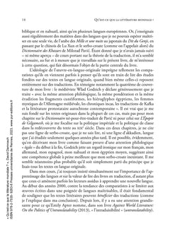Qu'est-ce que la littérature mondiale ?