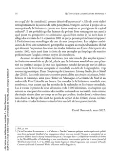Qu'est-ce que la littérature mondiale ?