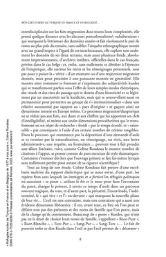 Réfugiés kurdes de Turquie en France et en Belgique de 1977 à nos jours