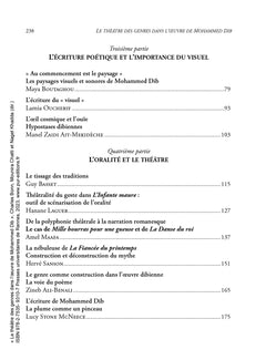Le théâtre des genres dans l'oeuvre de Mohammed Dib