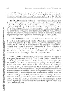 Le théâtre des genres dans l'oeuvre de Mohammed Dib